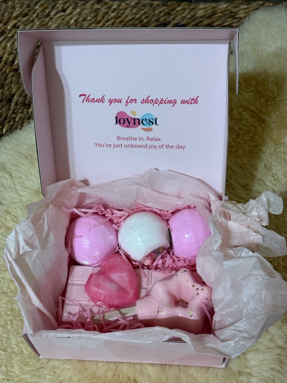 Pink Bliss Bath Bomb Spa Set - Pink